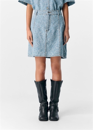 Mirwa mw short denim skirt Light Blue Denim Object 